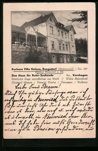 AK Rengsdorf, Kurhaus Villa Helene