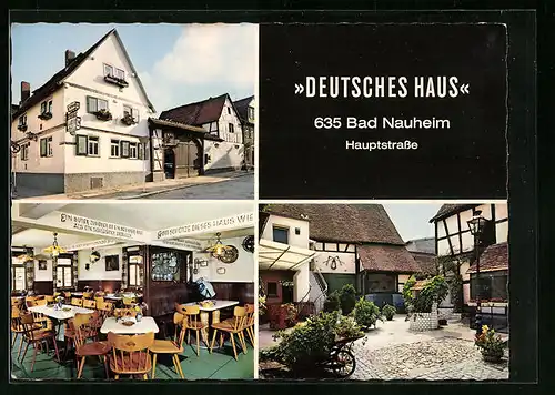 AK Bad Nauheim, Gasthof Deutsches Haus, Hauptstrasse 56