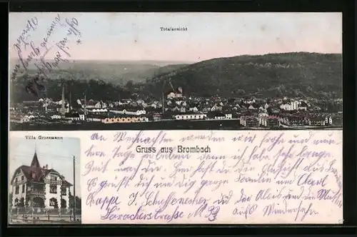 AK Brombach, Totalansicht, Villa Grossmann