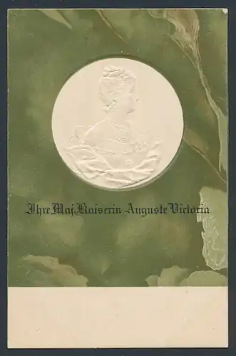 Präge-AK Kaiserin Auguste Victoria Königin von Preussen
