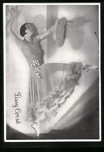 AK Tänzerin Lissy Corsé auf Spitzenschuhen