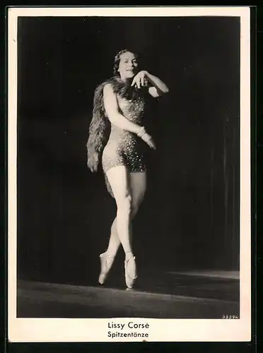 AK Lissy Corsé auf Spitzenschuhen
