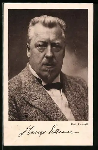 AK Portrait von Hugo Eckener, Nachfolger des Grafen Zeppelin