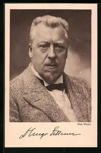 AK Portrait von Hugo Eckener, Nachfolger des Grafen Zeppelin