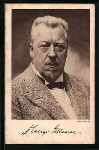 AK Nachfolger des Grafen Zeppelin, Hugo Eckener im Portrait