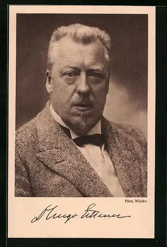 AK Nachfolger des Grafen Ferdinand von Zeppelin, Hugo Eckener im Portrait