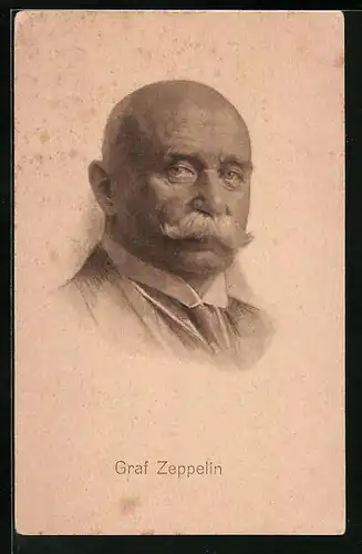 AK Bildnis von Graf Zeppelin