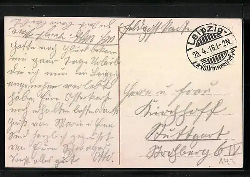 AK Leipzig, Zeppelin Sachsen über der Luftschiffhalle