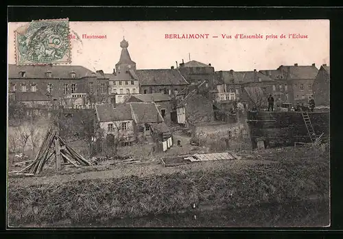 AK Berlaimont, Vue d`Ensemble prise de l`Ecluse