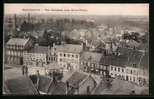 AK Bourbourg, Vue Générale avec Grand`Place