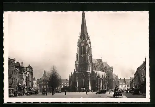 AK Tourcoing, Eglise Saint-Christophe et Maire