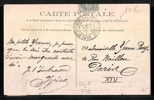 AK Saumur, Inondations 1904, Rue de la Petite-Bilange