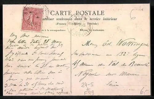 AK Erigné, Inondations de Février 1904