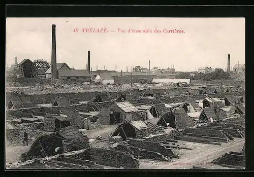 AK Trélazé, Vue d`ensemble des Carrières