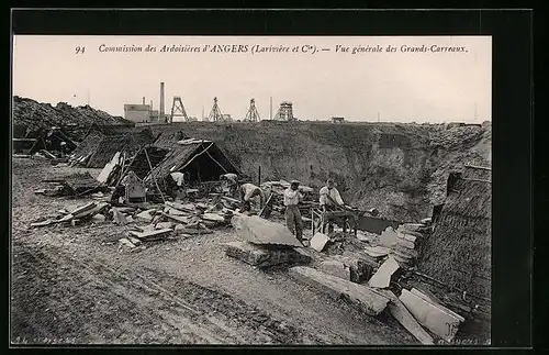 AK Angers, Vue générale des Grands-Carreaux