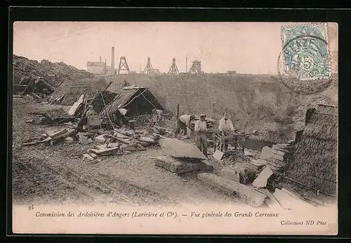 AK Angers, Vue générale des Grands Carreaux