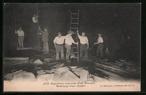AK Pouancé, Exploitation souterraine d`une Ardoissière