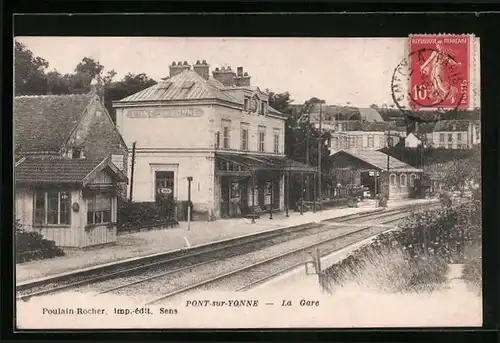 AK Pont-sur-Yonne, La Gare