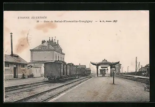 AK Saint-Florentin-Vergigny, La Gare