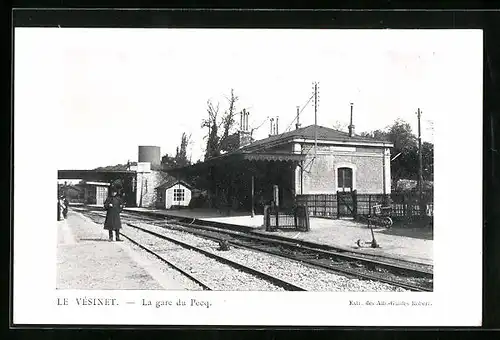 AK Le Vésinet, La Gare du Pecq