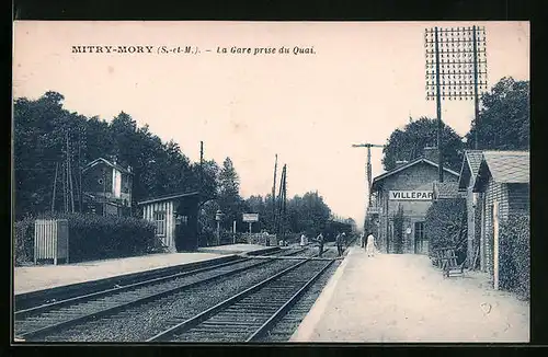 AK Mitry-Mory, La Gare prise du Quai