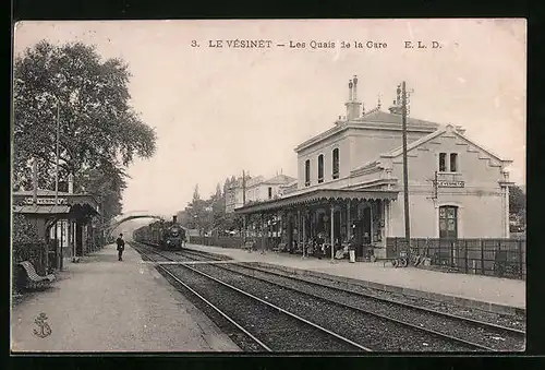 AK Le Vésinèt, Les Quais de la Gare