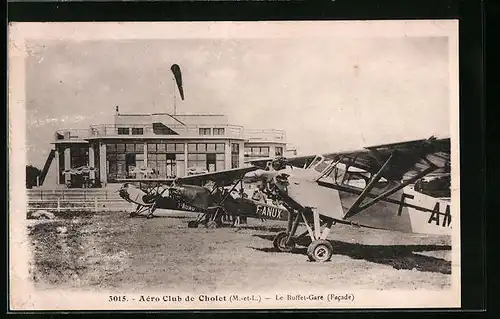 AK Cholet, Aéroclub - Le Buffet-Gare (Facade)