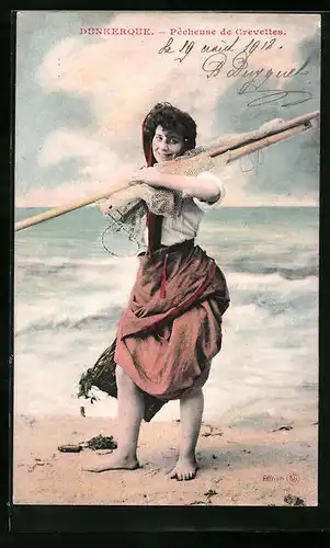 AK Dunkerque, Pecheuse de Crevettes