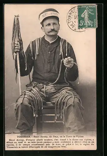 AK Tonnerre, Henri Auvray, dit Deca, on le Tueur de Viperes