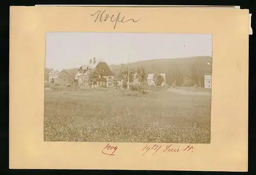 Fotografie Brück & Sohn Meissen, Ansicht Bärenfels, Blick auf die Villa Sievert