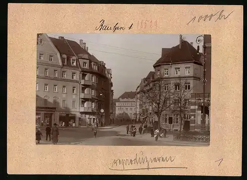Fotografie Brück & Sohn Meissen, Ansicht Bautzen, Partie in der Kaiserstrasse mit Kohle Geschäft A. Lorenz