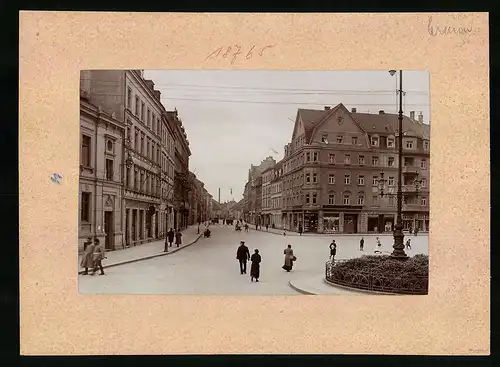 Fotografie Brück & Sohn Meissen, Ansicht Bautzen, Blick vom Postplatz in die Gaschwitzstrasse, Cafe Müller, Geschäfte