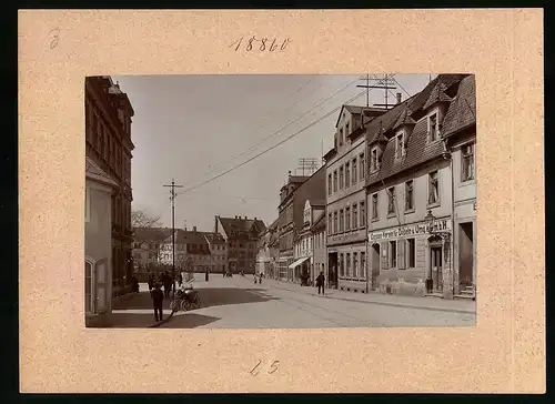 Fotografie Brück & Sohn Meissen, Ansicht Döbeln i. Sa., St. Georgstrasse mit Cosum Verein für Döbeln und Umgebung