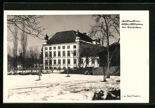 AK Grosshöhenrain, Schullandheim Schloss Höhenrain im Winter