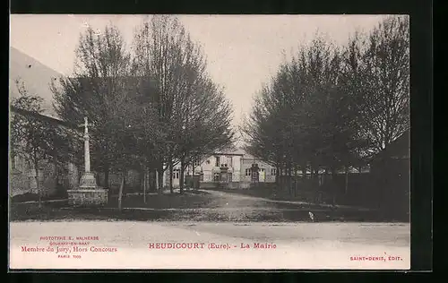 AK Heudicourt, La Mairie
