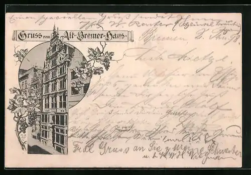 AK Bremen, Blick auf das Alt-Bremer-Haus