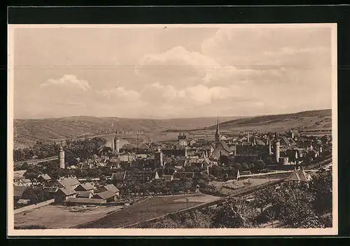 AK Ochsenfurt /Main, Totalansicht von Südwesten