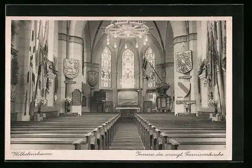 AK Wilhelmshaven, Inneres der evangelischen Garnisonkirche