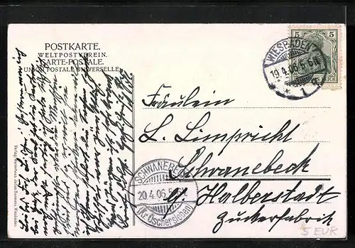 AK Wiesbaden, Kochbrunnen-Anlage