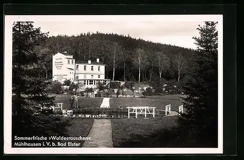 AK Mühlhausen i. V., Gasthaus Waldesrauschen