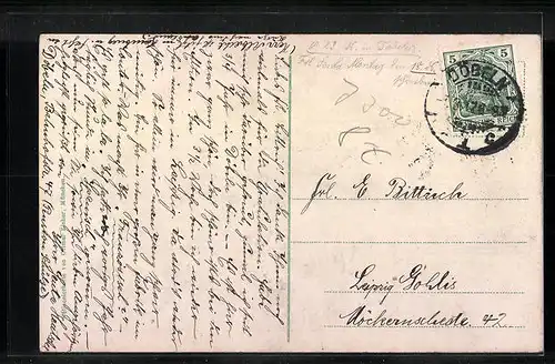 AK Döbeln /Sa., Bürgergarten, Körnerplatz