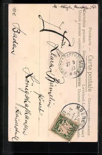 AK München, Karolinenplatz mit Obelisk