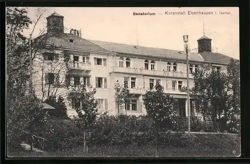 AK Ebenhausen / Isarthal, Sanatorium der Kuranstalt