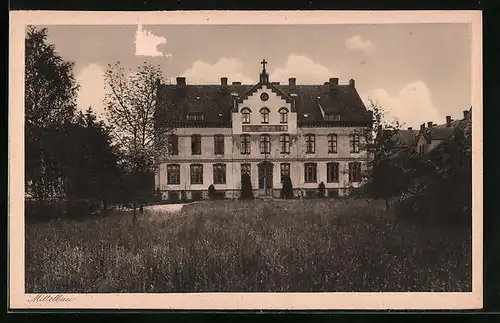 AK Rothenburg /Lausitz, Schlesisches Krüppel-Heim, Mittelbau