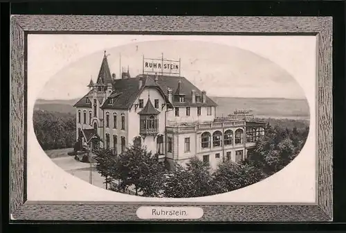 AK Bredeney /Ruhr, Luftkurhaus Ruhrstein aus der Vogelschau