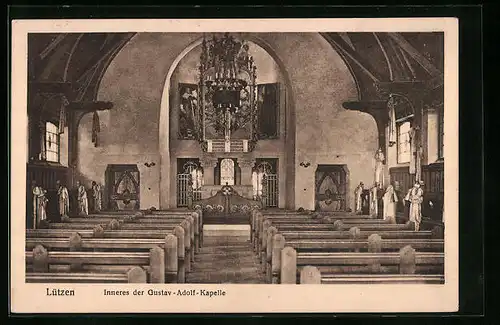 AK Lützen, Inneres der Gustav Adolf-Kapelle