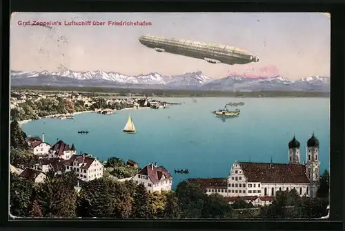 AK Friedrichshafen a. B., Graf Zeppelin`s Luftschiff