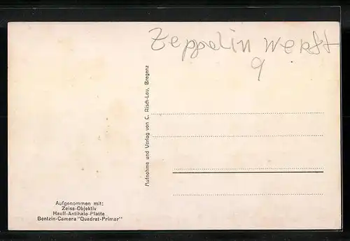 AK Friedrichshafen, Ansicht der Zeppelinwerft