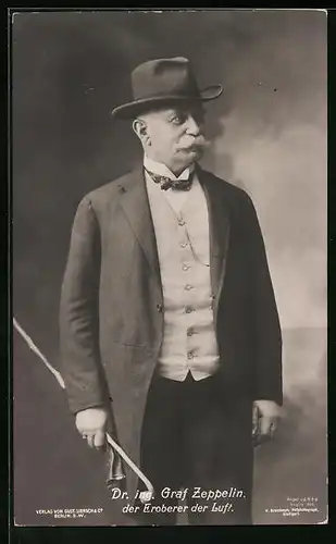 AK Dr. ing. Graf Zeppelin, der Eroberer der Luft