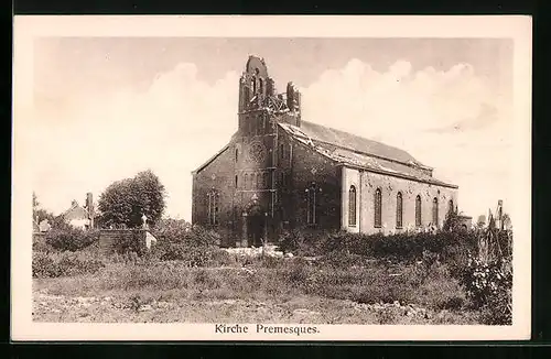 AK Premesques, Ansicht der Kirche
